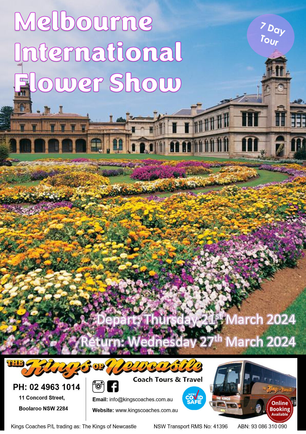 Melbourne International Flower Show 2024 Kings Coaches